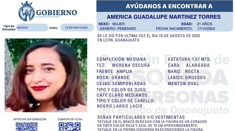 Urge localizar a mujeres y menores desaparecidos en Guanajuato; activan Fichas de Búsqueda y Protocolo Alba